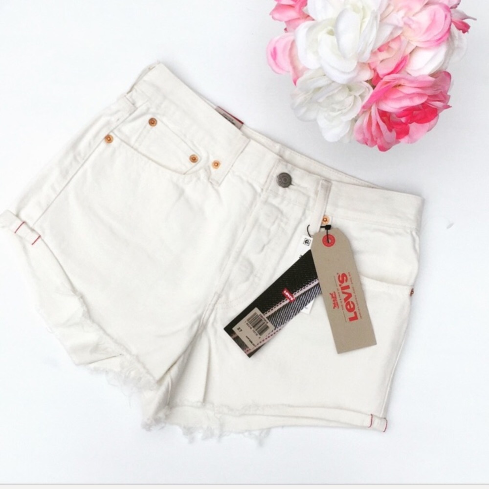 Levis Wedgie Selvedge Cutoff Shorts